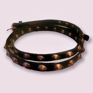 Mark. copper studded belt